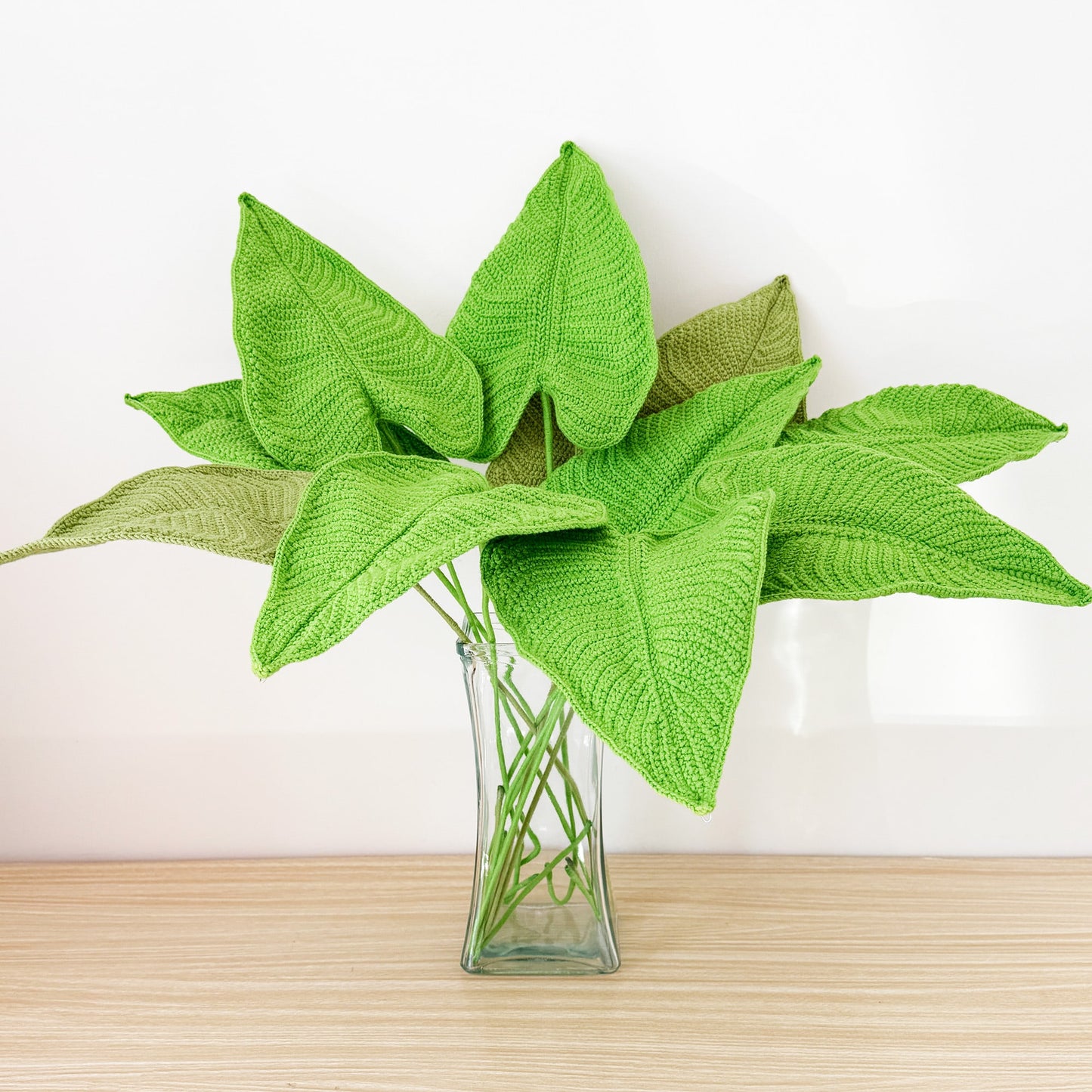 Crochet Elephant Ear Plant: Handmade Yarn Houseplant