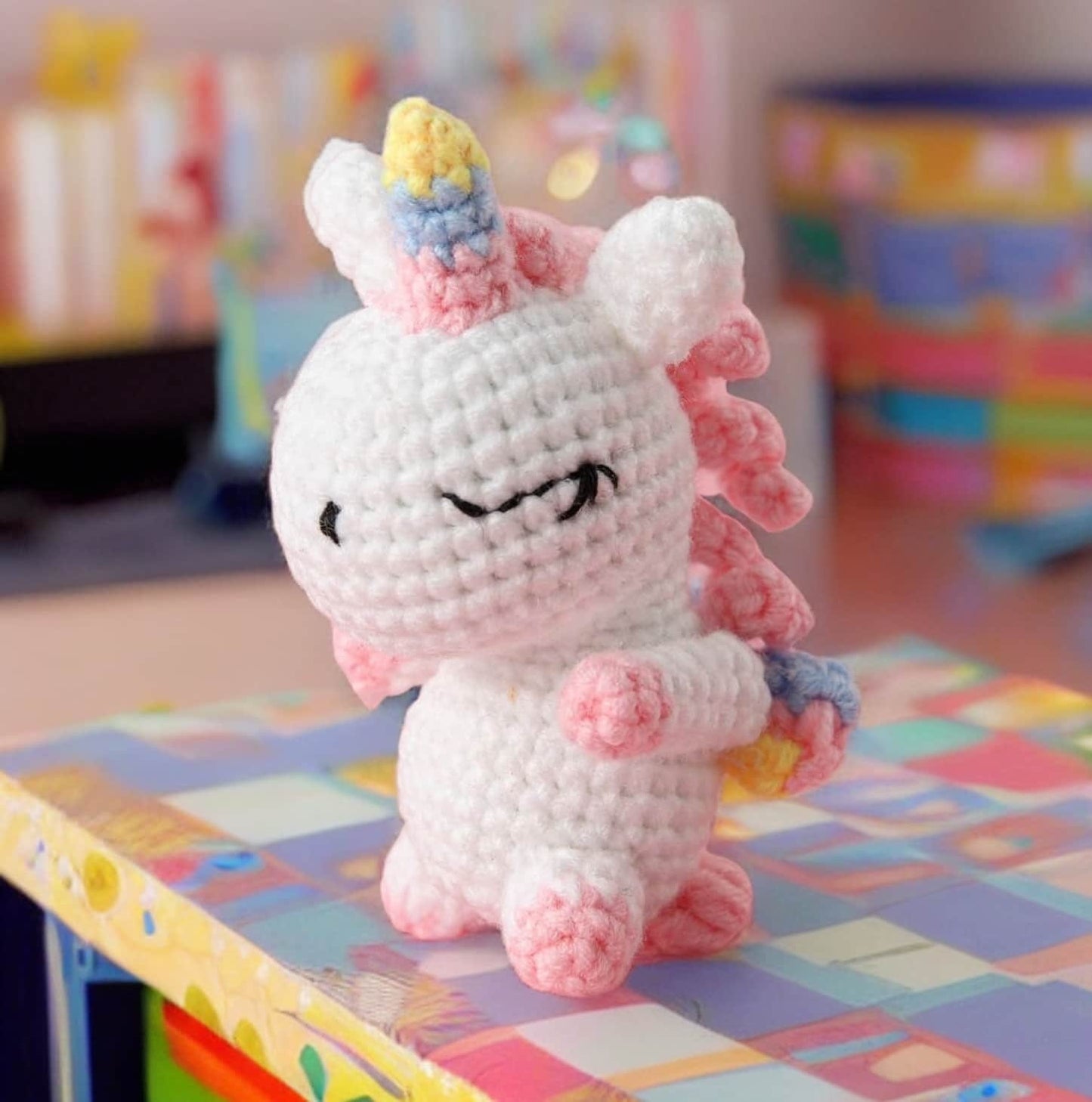 Handmade Finished Crochet Unicorn | Mini Unicorn Plush | Handmade Unicorn Toy | Unicorn Stuffed Animal | Eco-Friendly | Car Ornament