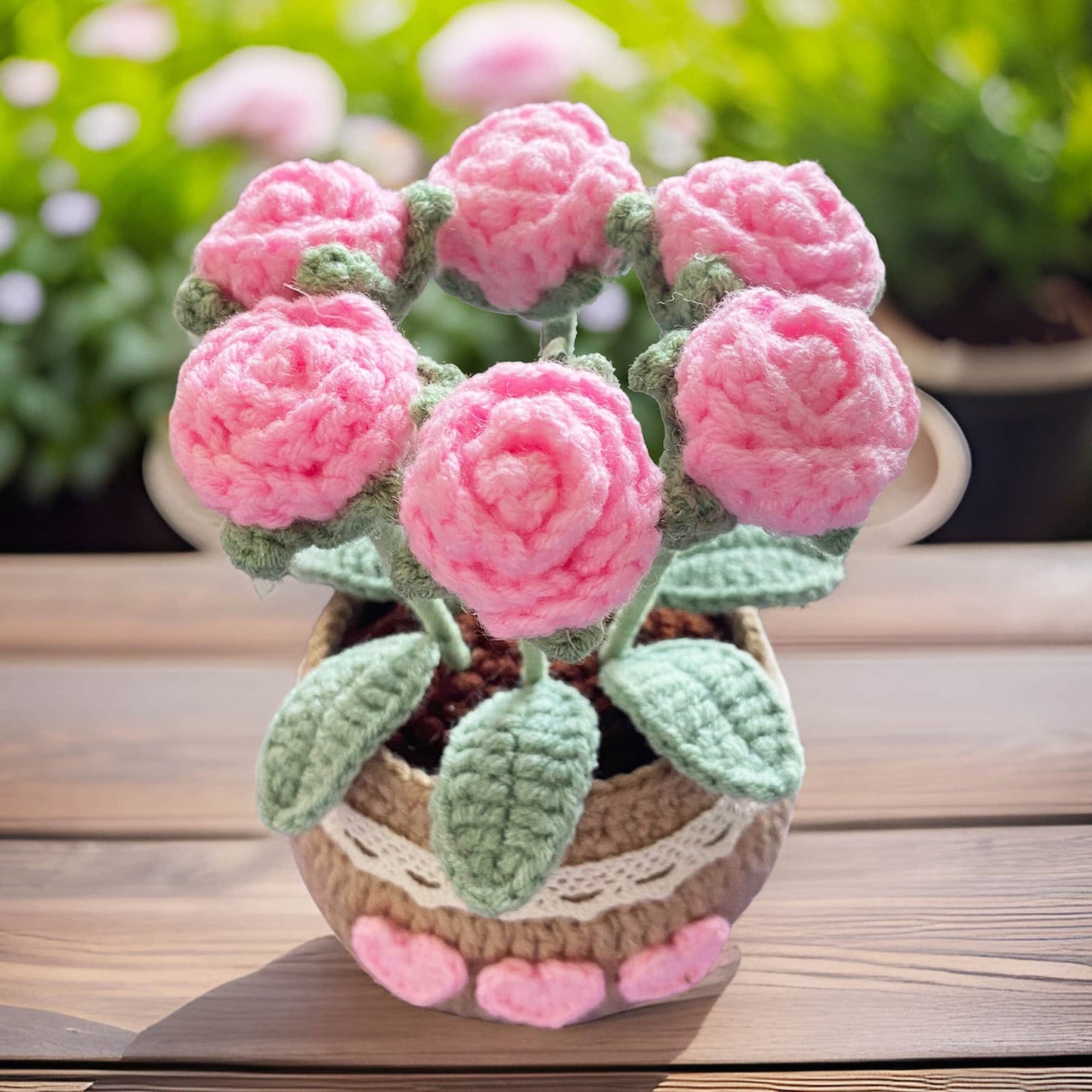 50+%OFF Mystery Bag Crochet Flower Pot | Curated 45+ Dollars Value | Tulip pot | Daisy | Forget me not | Bouquet | Toys | Accessories