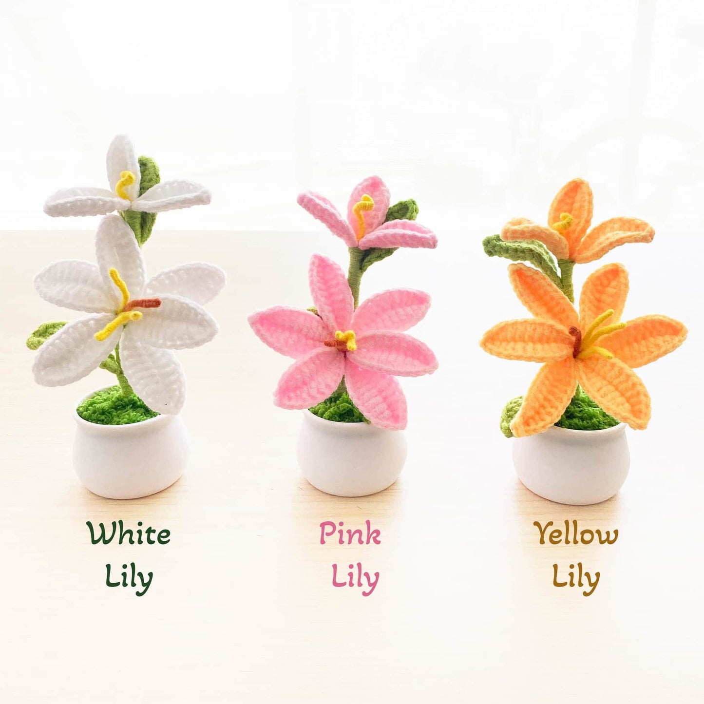 Handmade Crochet Flowers | Rose | Sakura | Daisy | Lemon | Lavender | Lily | Avocado | Lotus | Gifts under 15 dollars | Birthday Christmas