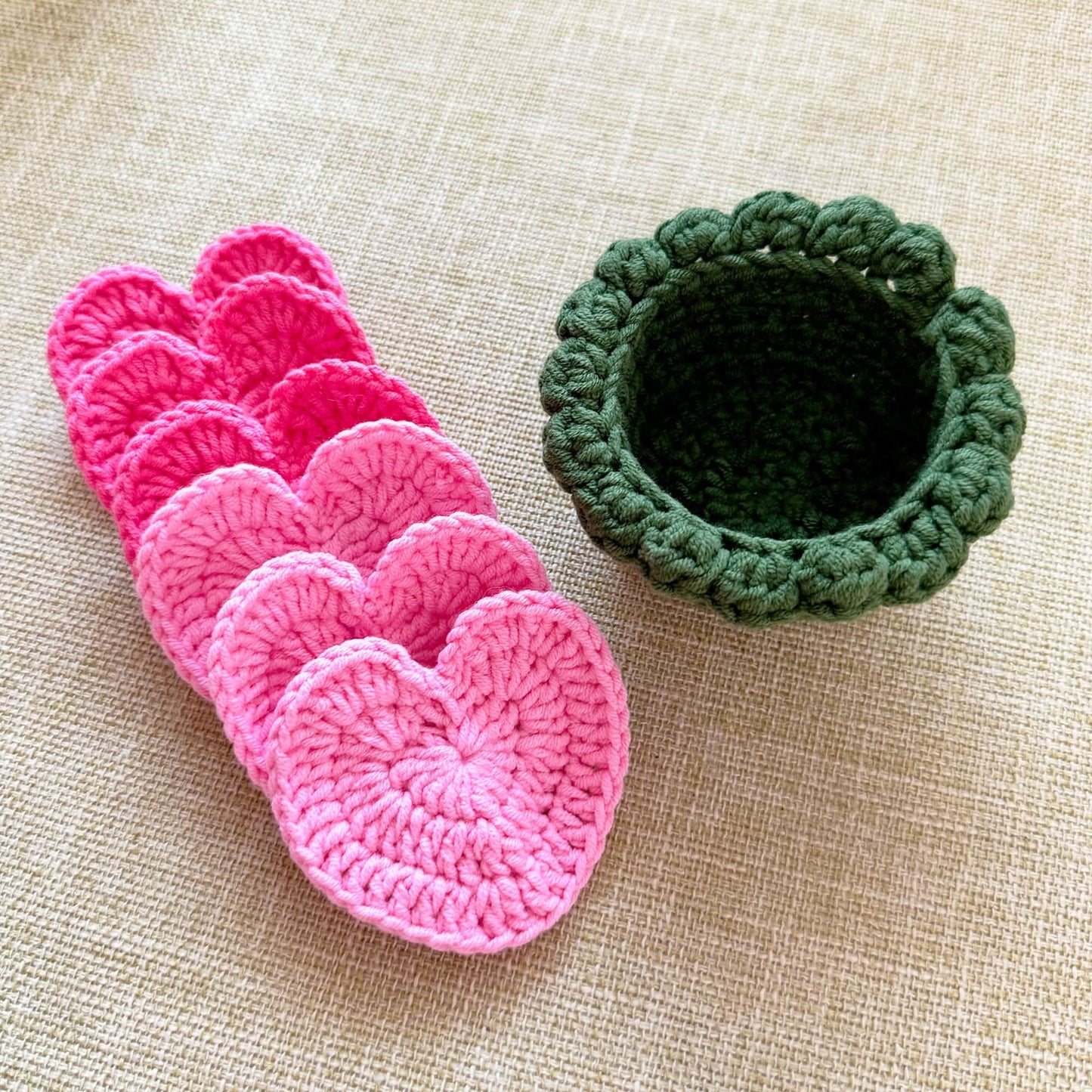 Handmade 6PCS Crochet Rose Coasters | Crochet Flower | Rose | Decorative Coasters | Valentine Gifts | Gift for Her | House Warning