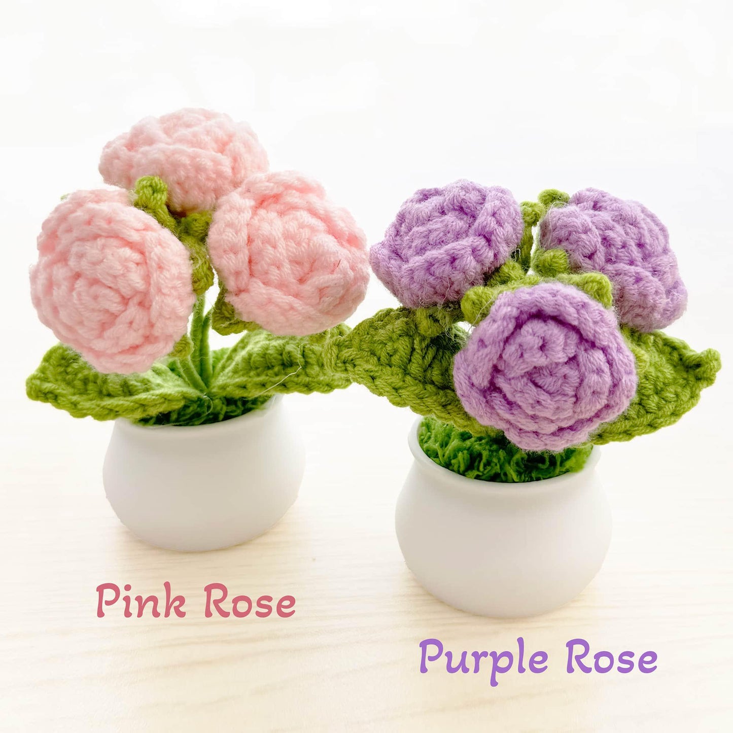 Handmade Crochet Flowers | Rose | Sakura | Daisy | Lemon | Lavender | Lily | Avocado | Lotus | Gifts under 15 dollars | Birthday Christmas