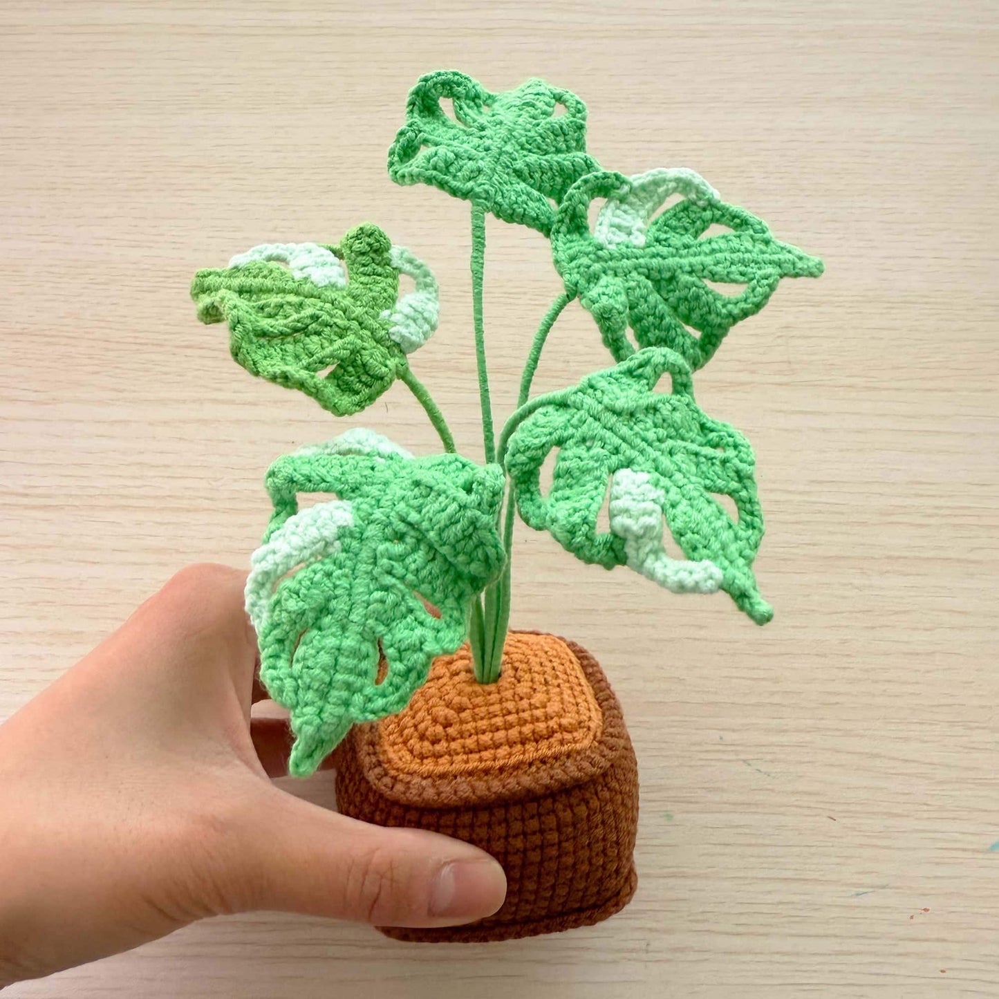 Handmade Crochet Plant Set | Mint | Monstera | Succulent | Fern | Snake Plant | Houseplant Gift | Crochet Home Decor | Indoor Garden Art