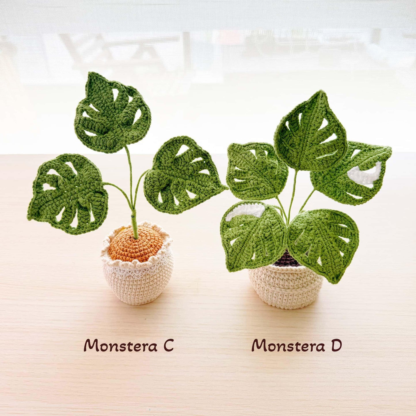 Handmade Crochet Plant Set | Mint | Monstera | Succulent | Fern | Snake Plant | Houseplant Gift | Crochet Home Decor | Indoor Garden Art