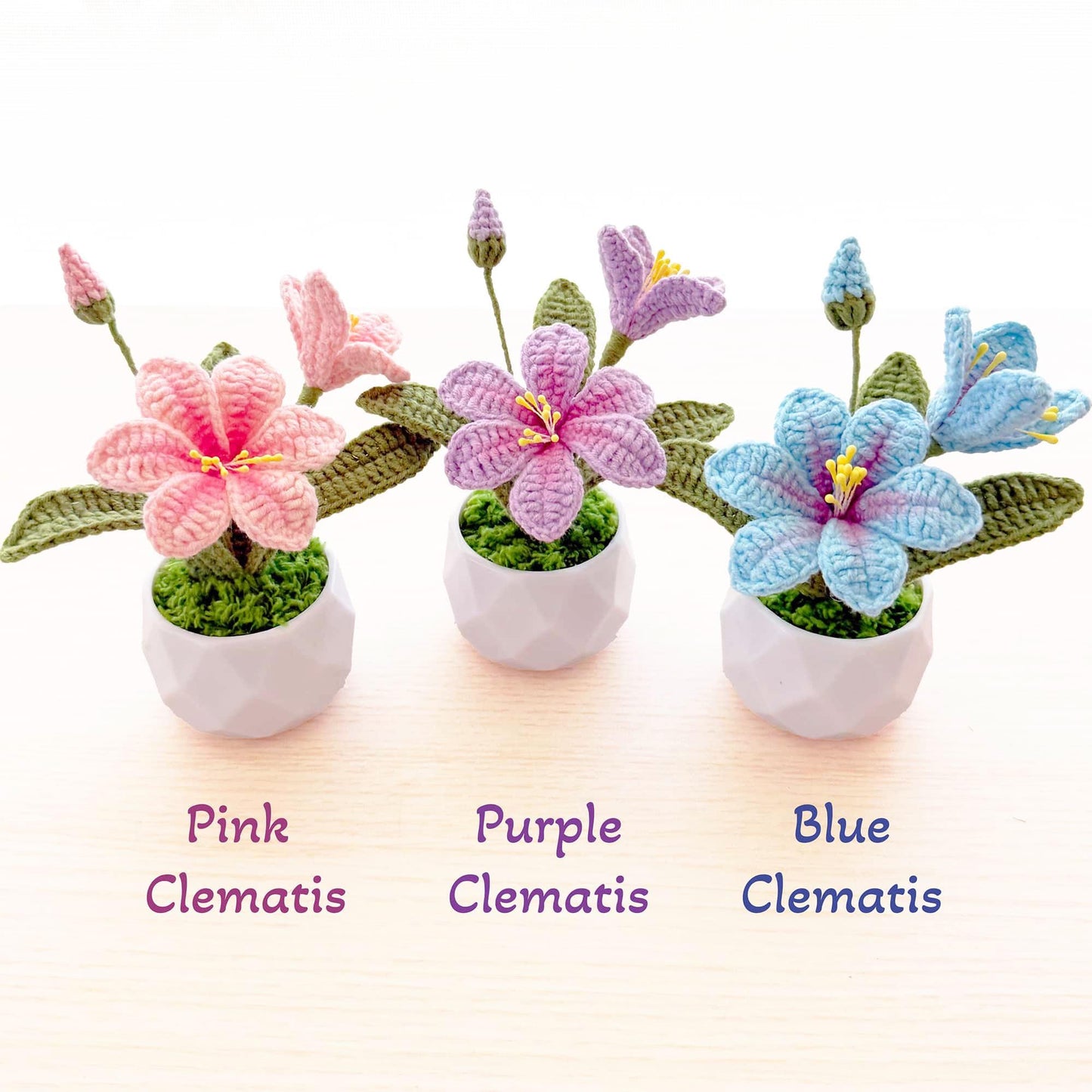 Handmade Crochet Flowers | Rose | Sakura | Daisy | Lemon | Lavender | Lily | Avocado | Lotus | Gifts under 15 dollars | Birthday Christmas