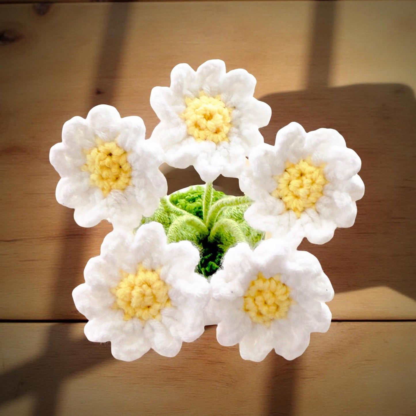 Handmade Crochet Daisy Pot | Crochet Daisy Decor | Dried Daisy | Handmade Gift | Summer Home Decor