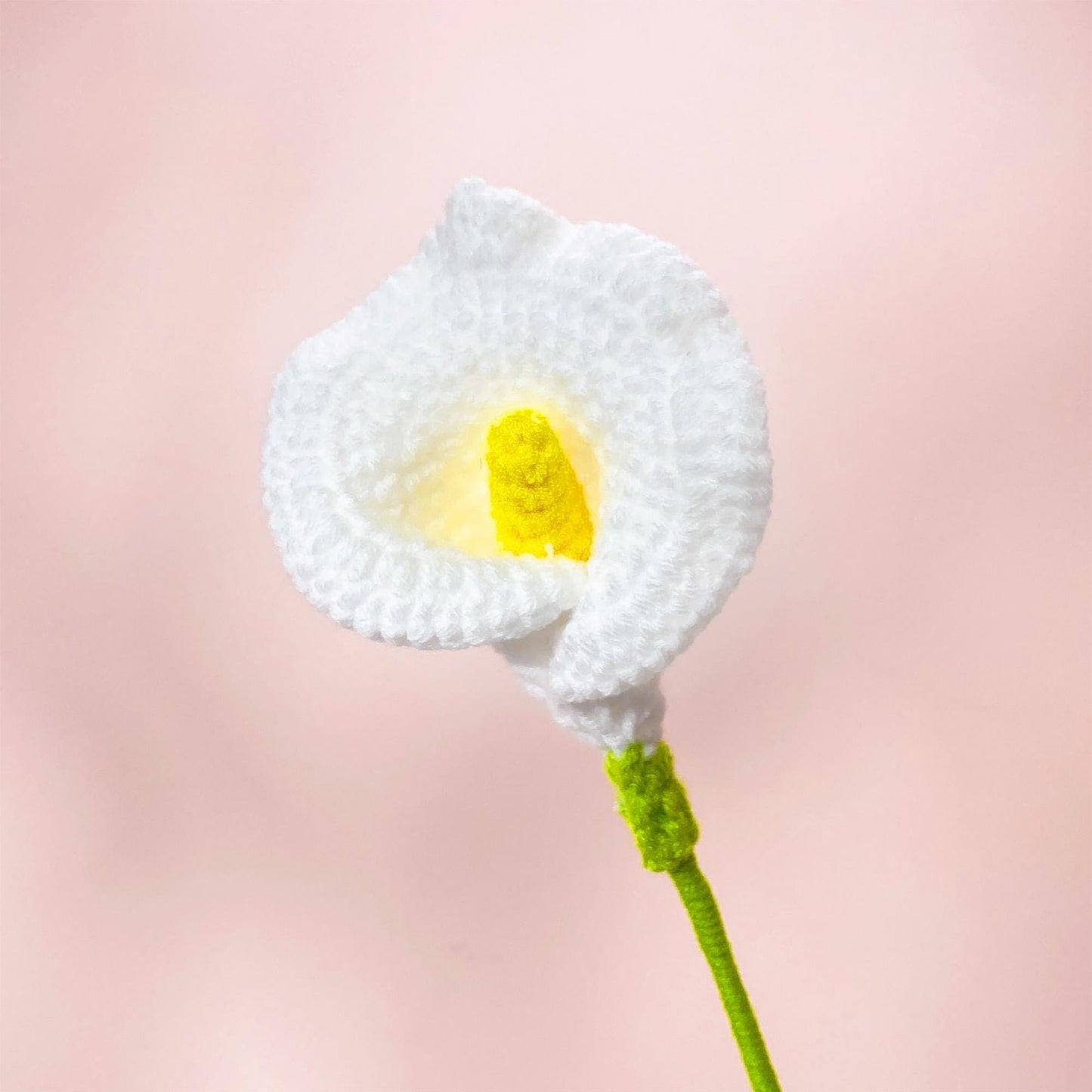 Handmade Crochet Calla Lily Flower Stems | Pink | Yellow | Bouquet | Gift for Mom | Artificial Plant | Flowers Arrangement