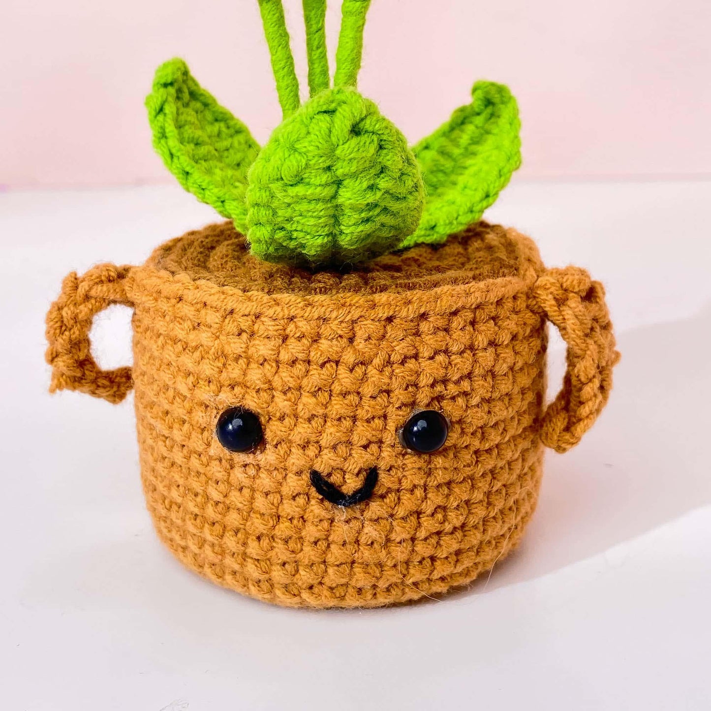 Handmade Finished Crochet Lavender Flower Pot Plants | Purple Home Living Room Desk Decor | Dried Flowers | Present Gift for Mom Girlfriend