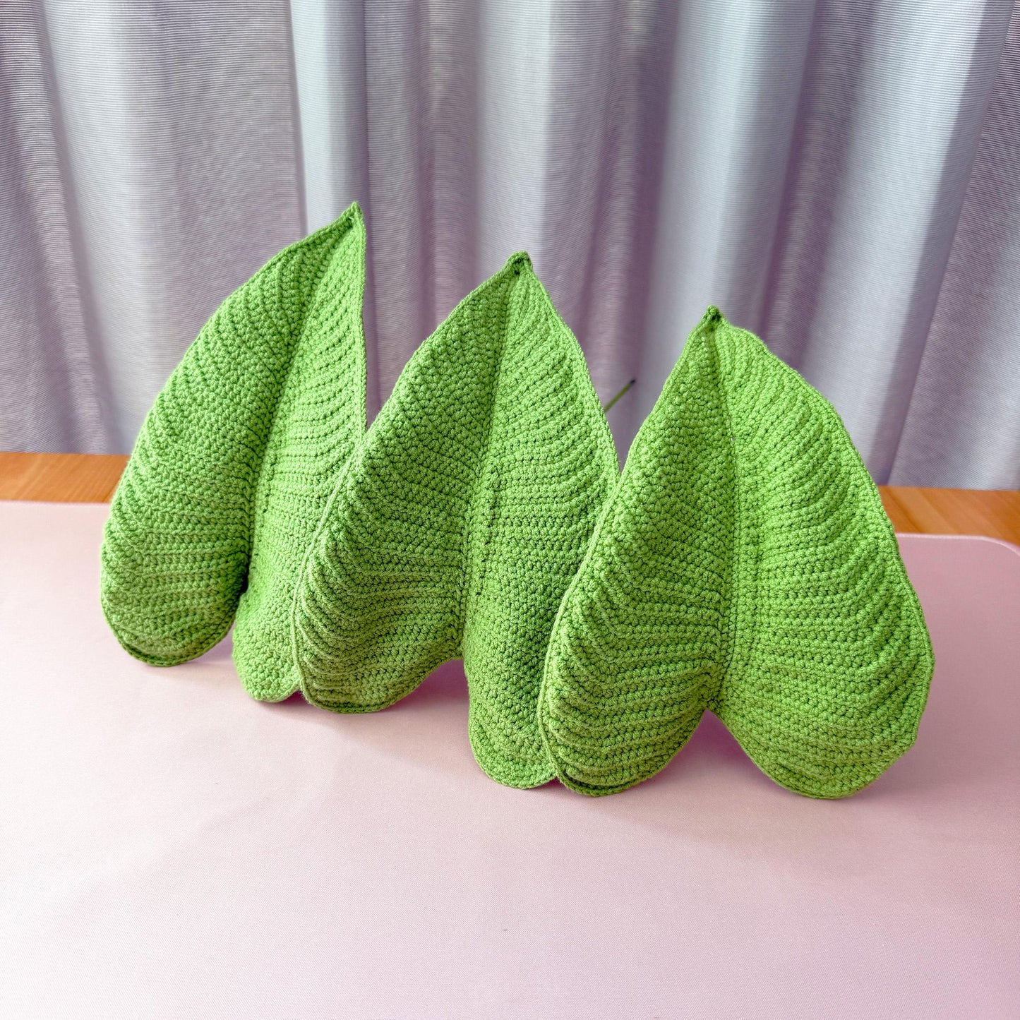 Handmade Crochet Elephant Ear Plant | Green Leaf Decor | Yarn Houseplant | Crochet Leaves | Botanical Decor | Indoor Plant | Home Decor