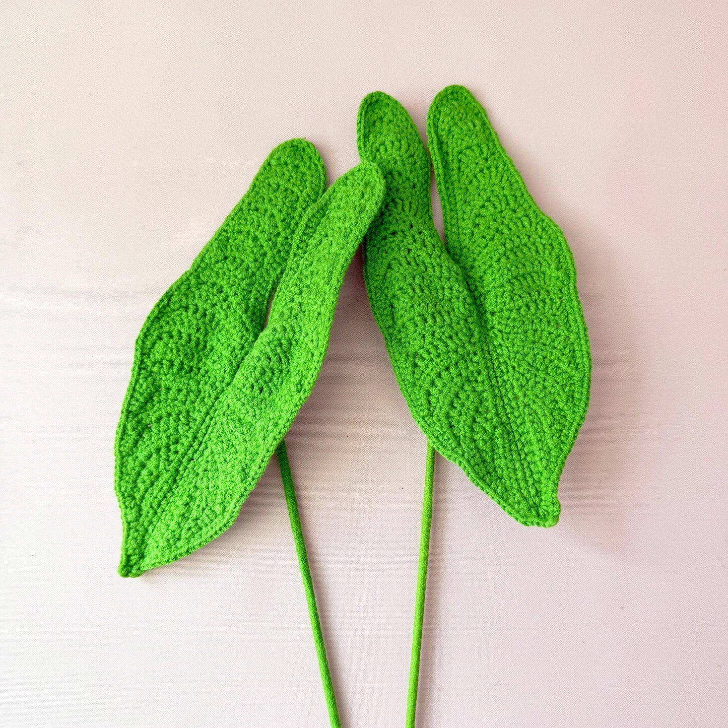 Handmade Crochet Elephant Ear Plant | Green Leaf Decor | Yarn Houseplant | Crochet Leaves | Botanical Decor | Indoor Plant | Home Decor