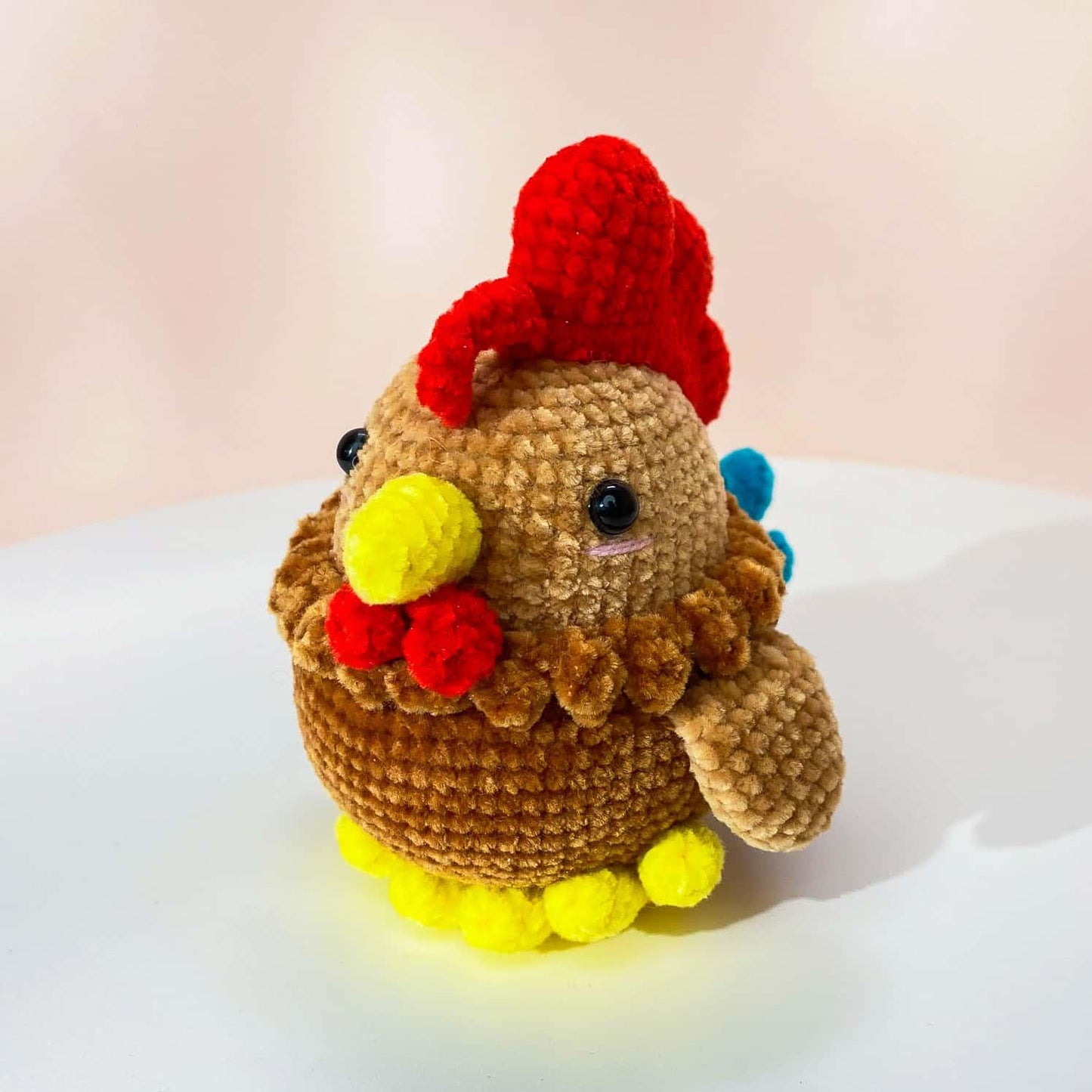 Handmade Crochet Turkey Plush | Chicken Decor | Cute Amigurumi Bird | Thanksgiving Gift | Fall Farm Animal | Crochet Turkey Toy