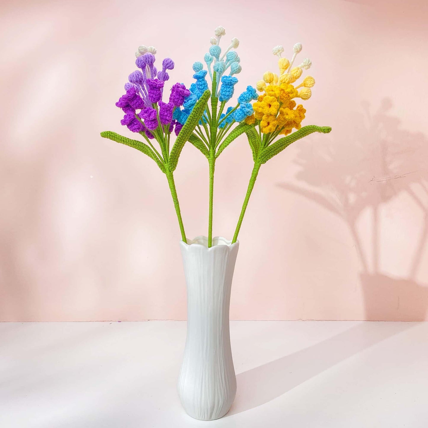 Handmade Crochet Hyacinth Stems (no vase) | Snap Dragon | Spring Floral Decor | Yarn Flower Gift | Cute Crochet Bloom | Table Accent