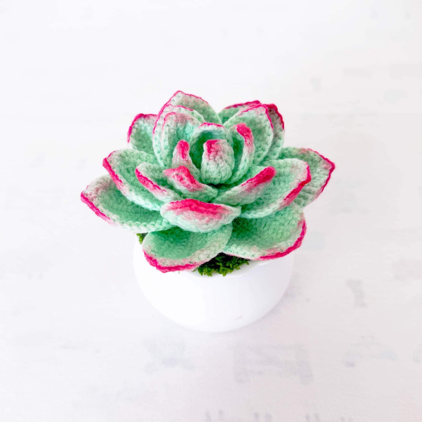 Handmade Crochet Succulent Pot | Yarn Succulent Decor | Cute Crochet Plant | Faux Succulent | Indoor Greenery | Desk Plant | Home Decor