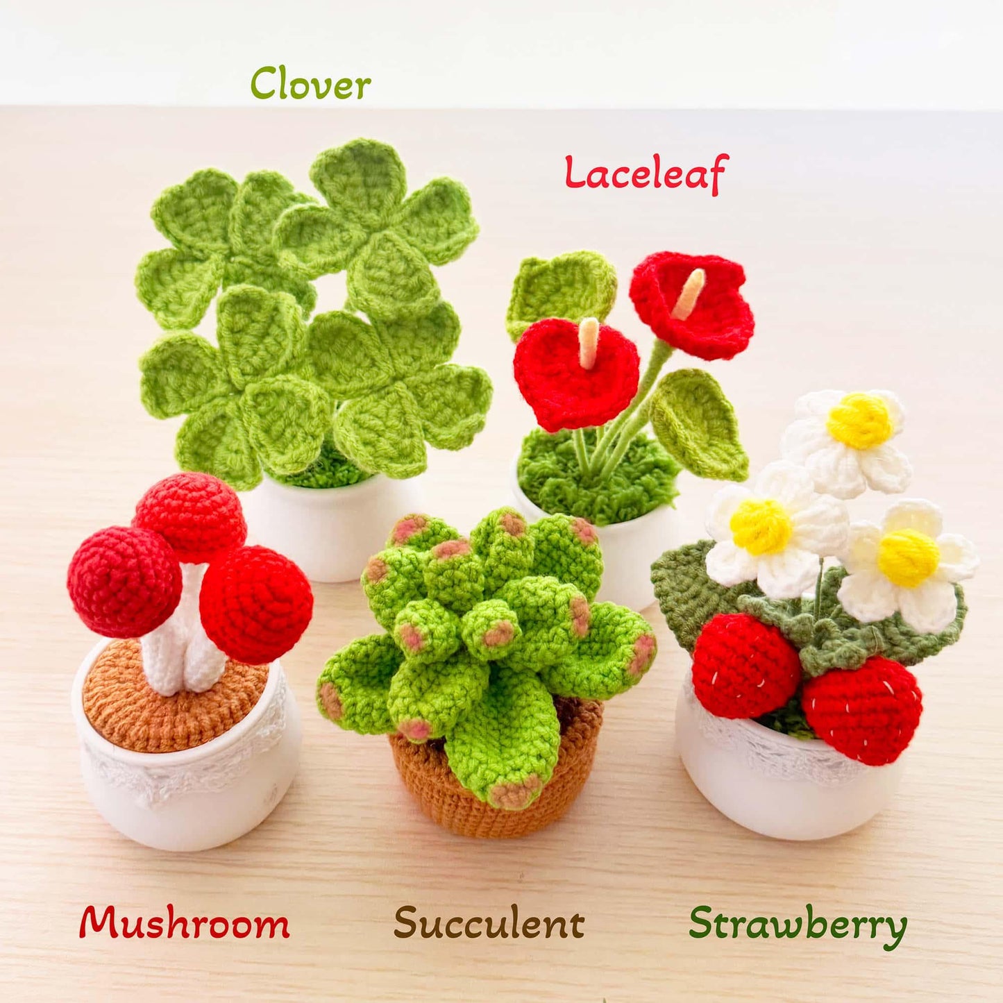 All 9.99 Handmade Crochet Flowers | Forget me not | Rose | Sunflower | Poppy | Tulip | Strawberry | Daisy | Lily | Puff | 10 dollars Gifts