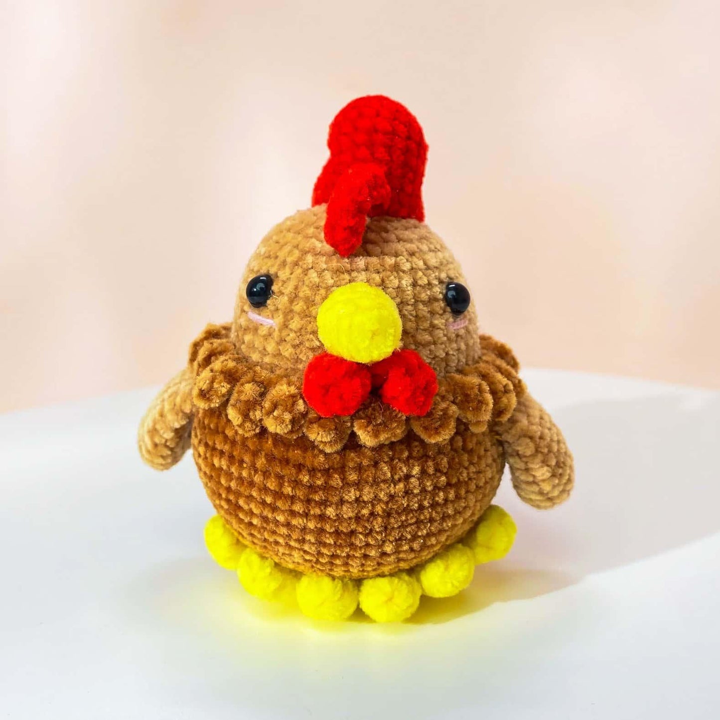 Handmade Crochet Turkey Plush | Chicken Decor | Cute Amigurumi Bird | Thanksgiving Gift | Fall Farm Animal | Crochet Turkey Toy