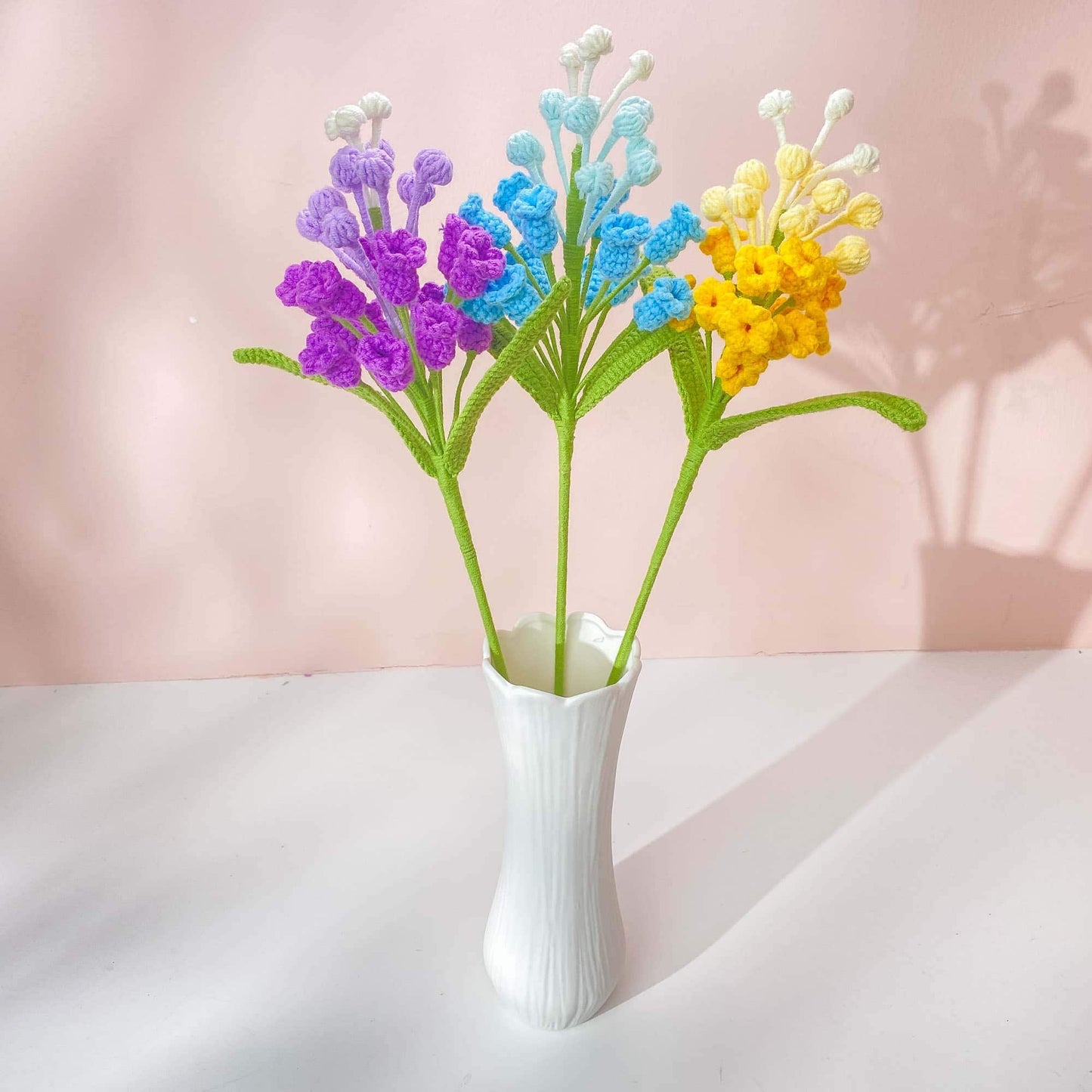 Handmade Crochet Hyacinth Stems (no vase) | Snap Dragon | Spring Floral Decor | Yarn Flower Gift | Cute Crochet Bloom | Table Accent