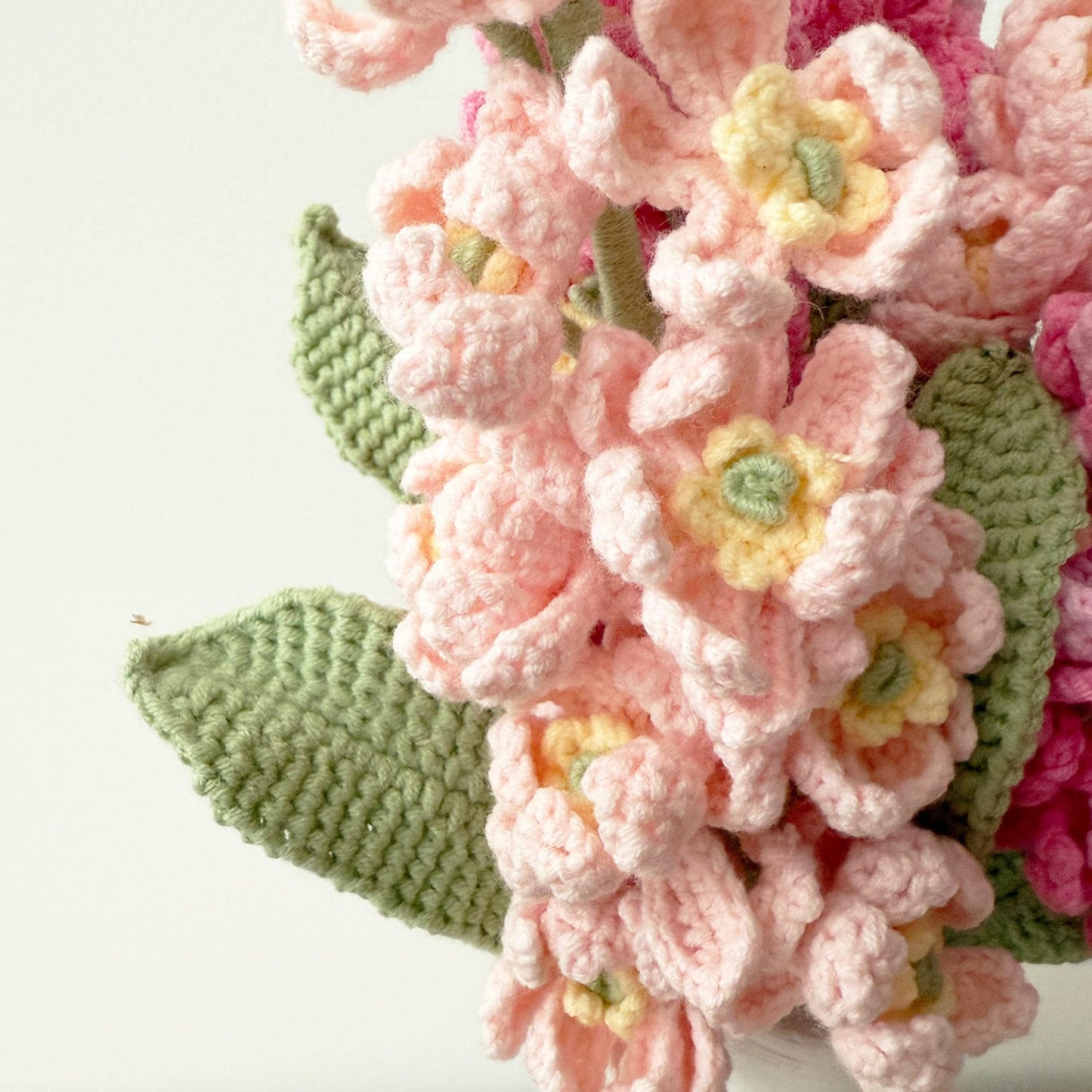 Handmade Crochet Delphinium Larkspur Flower Pot | Blue Floral Decor | Crochet Flowers | Cute Home Decor | Spring Gift | Desk Decoration
