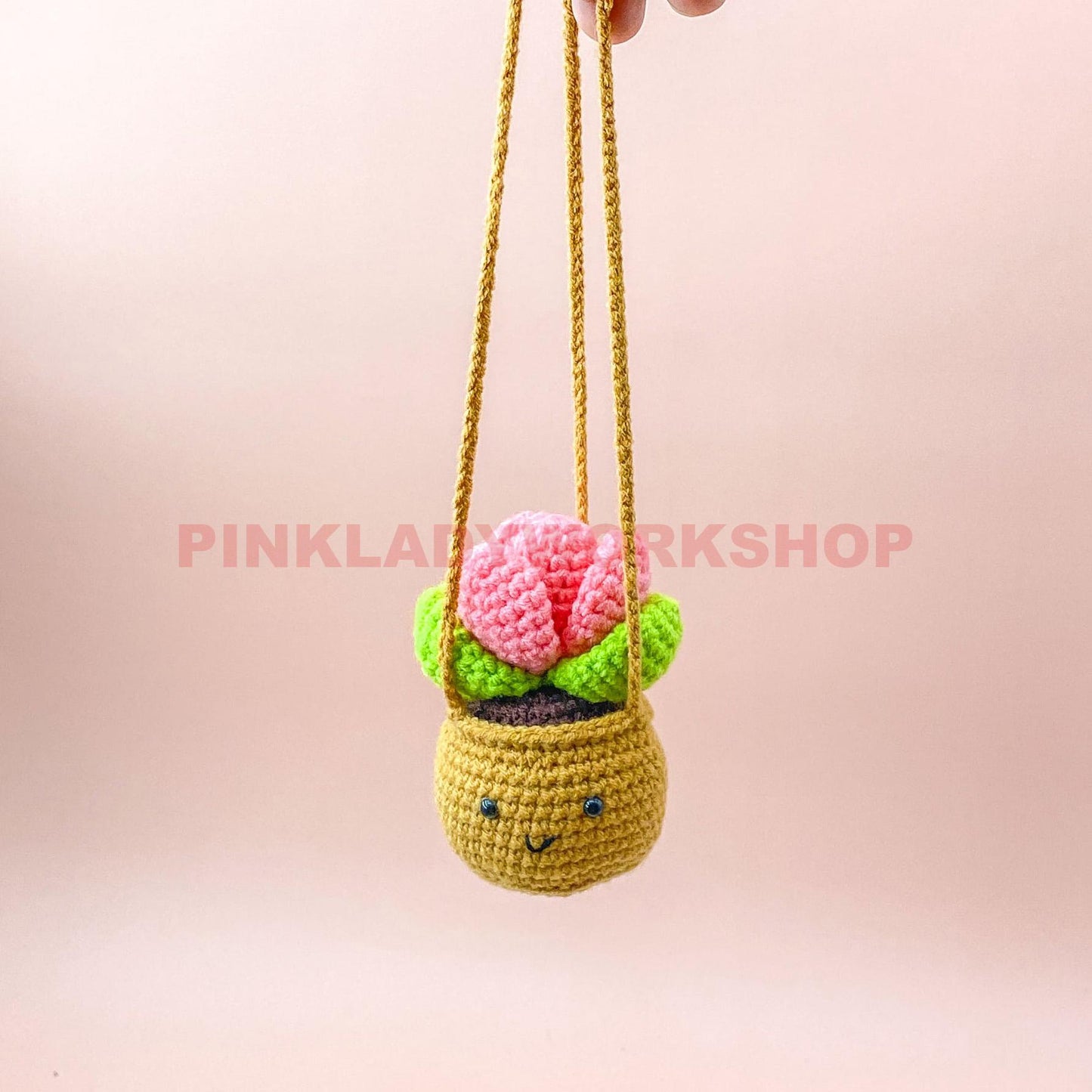 Crochet Succulent Bag Charm: Handmade Amigurumi Plant Keychain