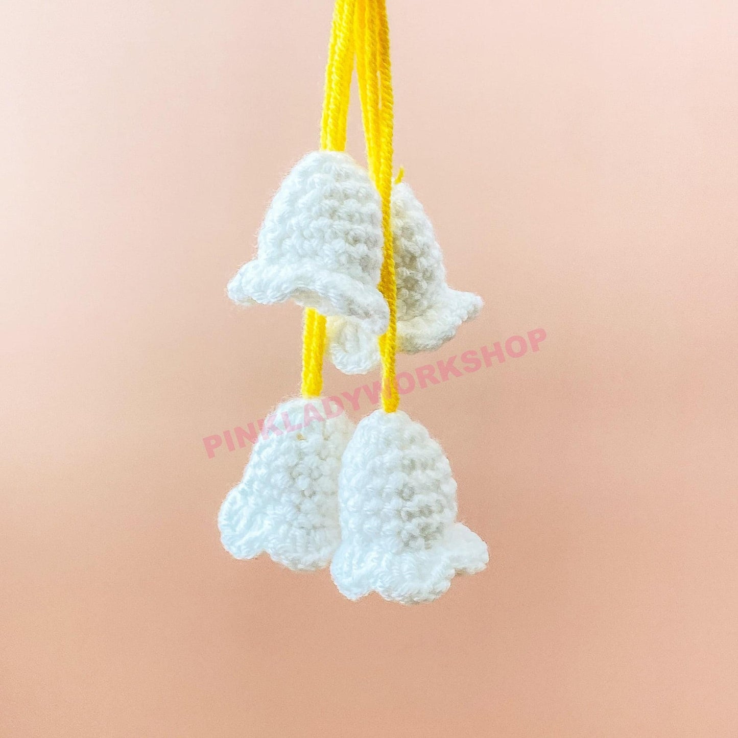 Crochet Star Charm: Lily of the Valley, Anime Car Decor