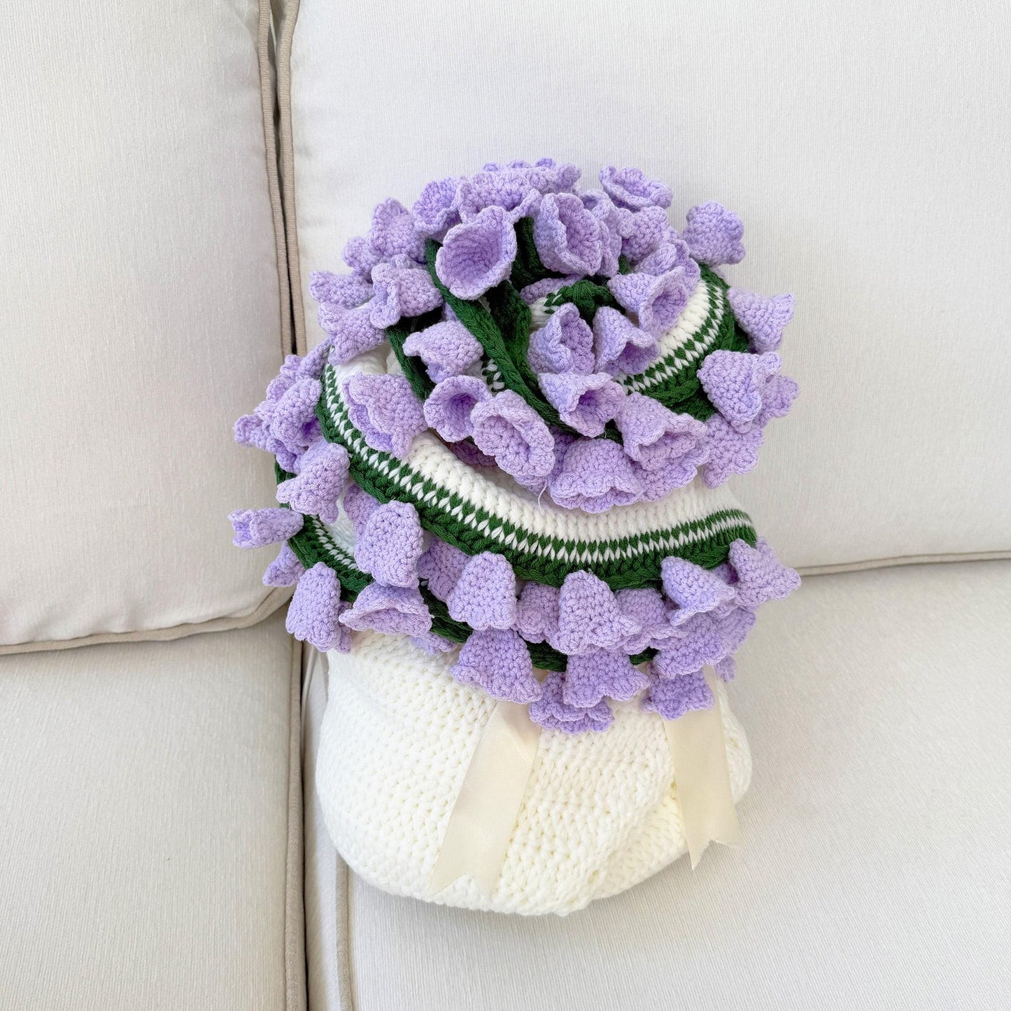 Handmade Crochet Blanket Bouquet | Flower Blanket | Convertible Baby Blanket | Cute Gift for Mom | Nursery Decor | Cozy Throw