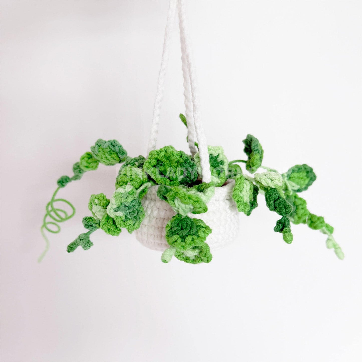 Crochet Hanging Plant | Creeping Charlie | String of Turtles | Car Mirror Decor | Pilea | Peperomia | Home Decor | Amigurumi Gift