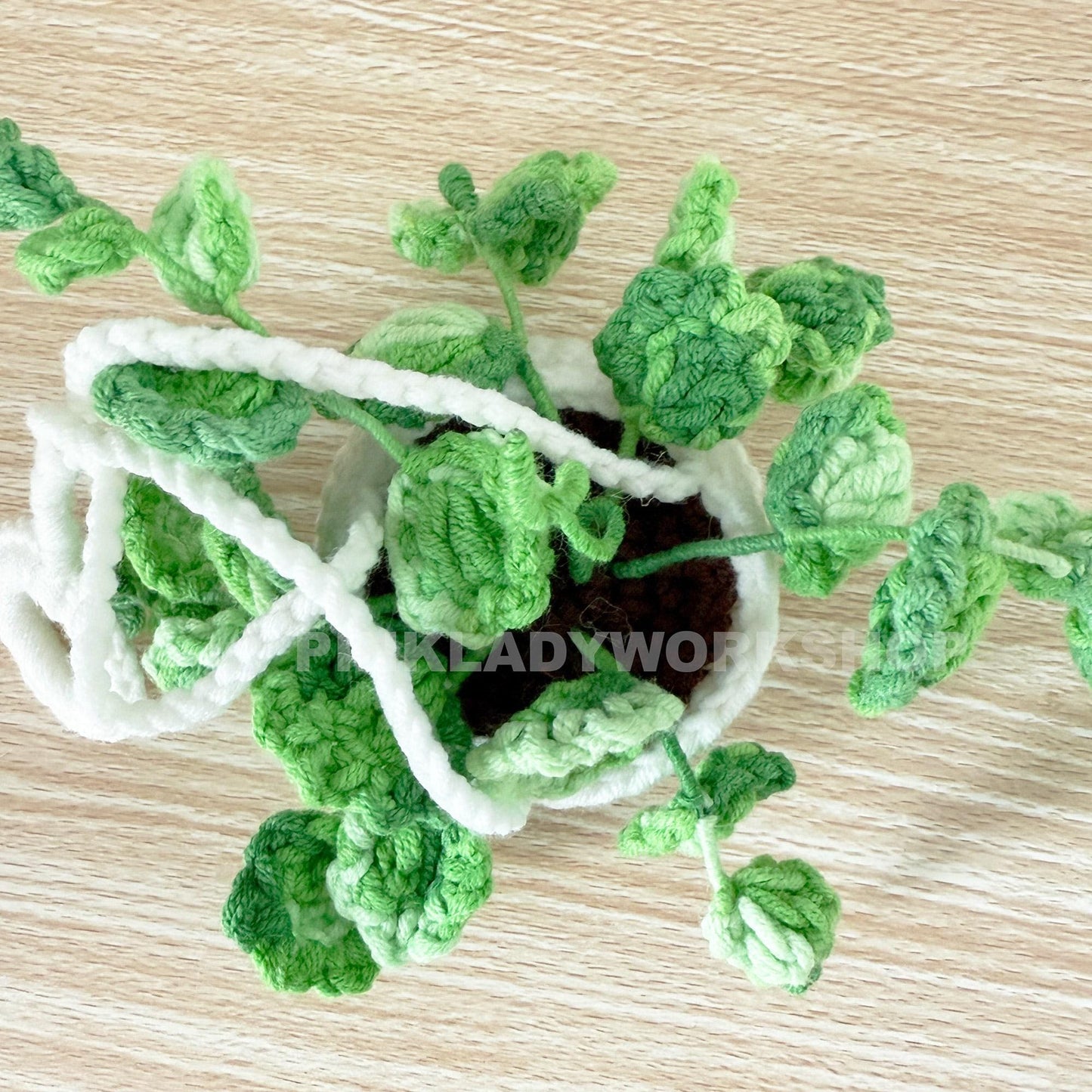 Crochet Hanging Plant | Creeping Charlie | String of Turtles | Car Mirror Decor | Pilea | Peperomia | Home Decor | Amigurumi Gift