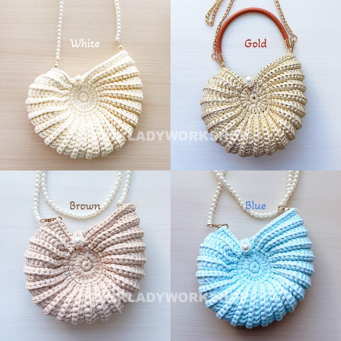 Handmade Crochet Spiral Shell Bag | Purse | Beachy Boho Bag | Cute Crossbody Accessory | Summer Fashion | Crochet Shoulder Bag | Gift Idea