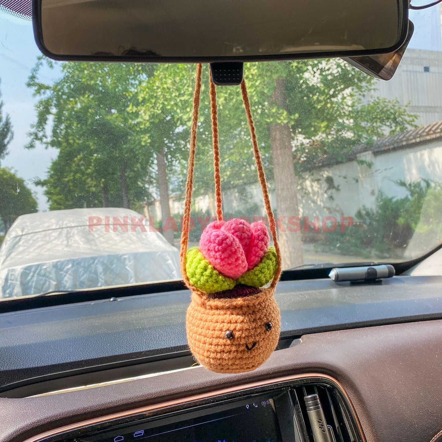 Crochet Succulent Bag Charm: Handmade Amigurumi Plant Keychain