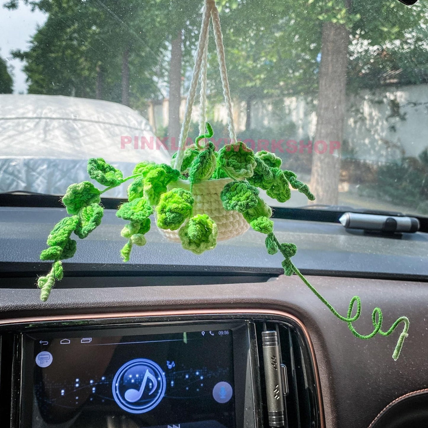 Crochet Hanging Plant | Creeping Charlie | String of Turtles | Car Mirror Decor | Pilea | Peperomia | Home Decor | Amigurumi Gift