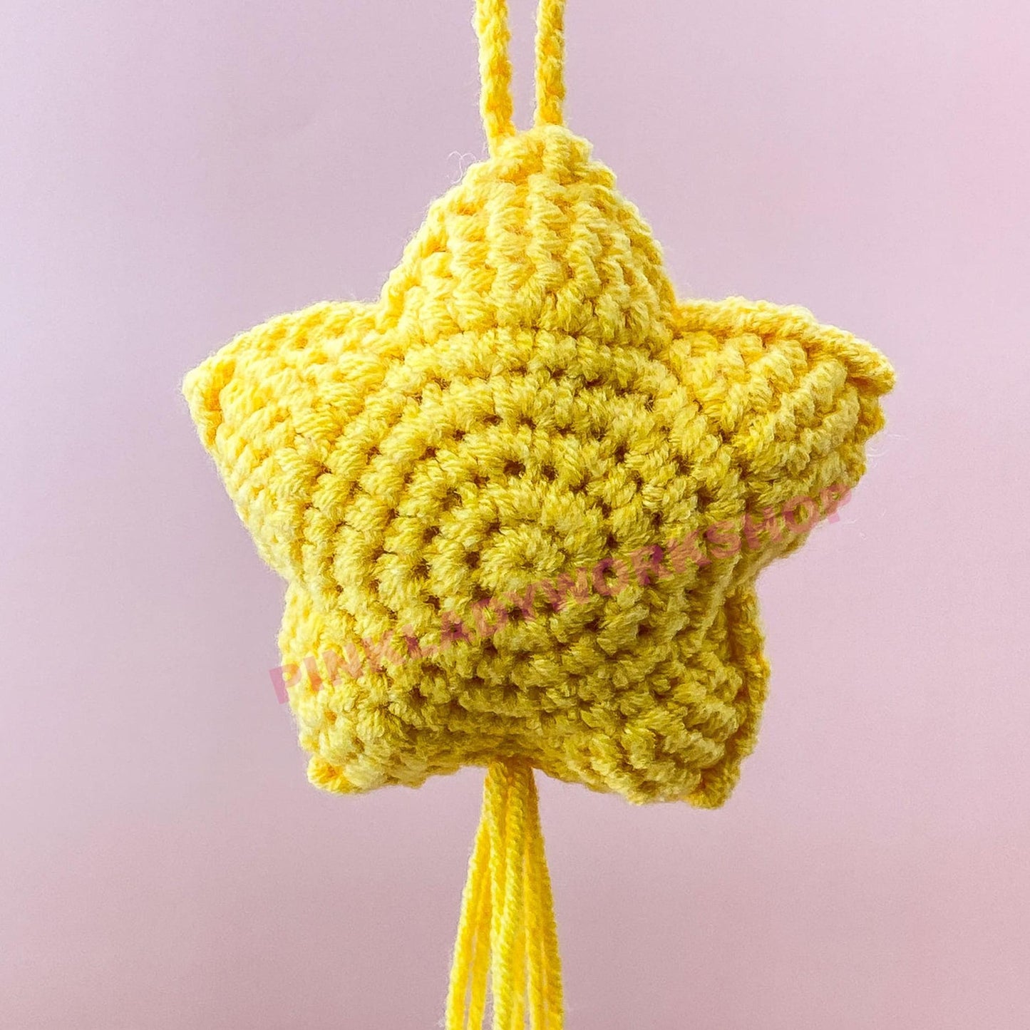 Crochet Star Charm | Lily of the Valley | Japanese Anime-Inspired Car Decor | Bag Charm | Cute Christmas Ornament | Home Decor | Gift Idea