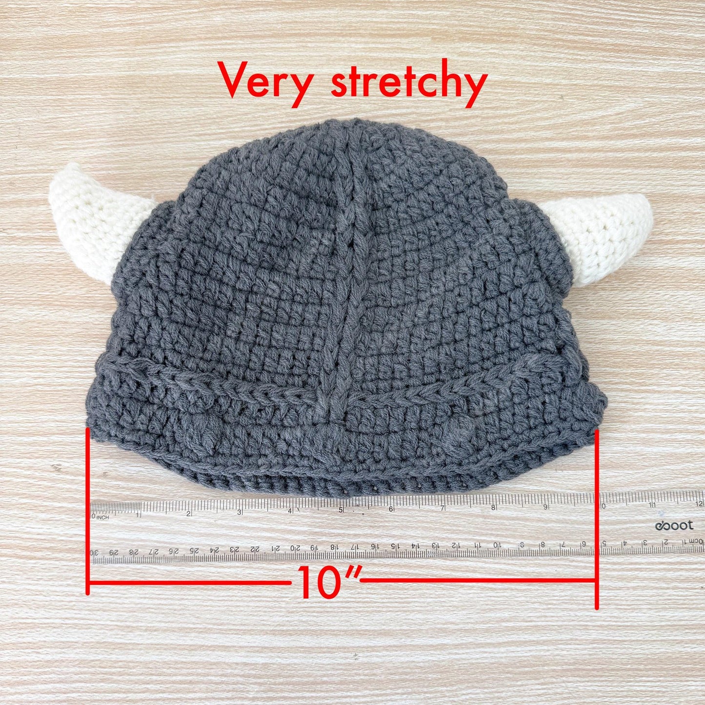 Crochet Viking Hat with Beard | Handmade Horned Helmet Beanie | Norse Costume Hat | Viking Beard Hat | Halloween Cosplay Knit Cap