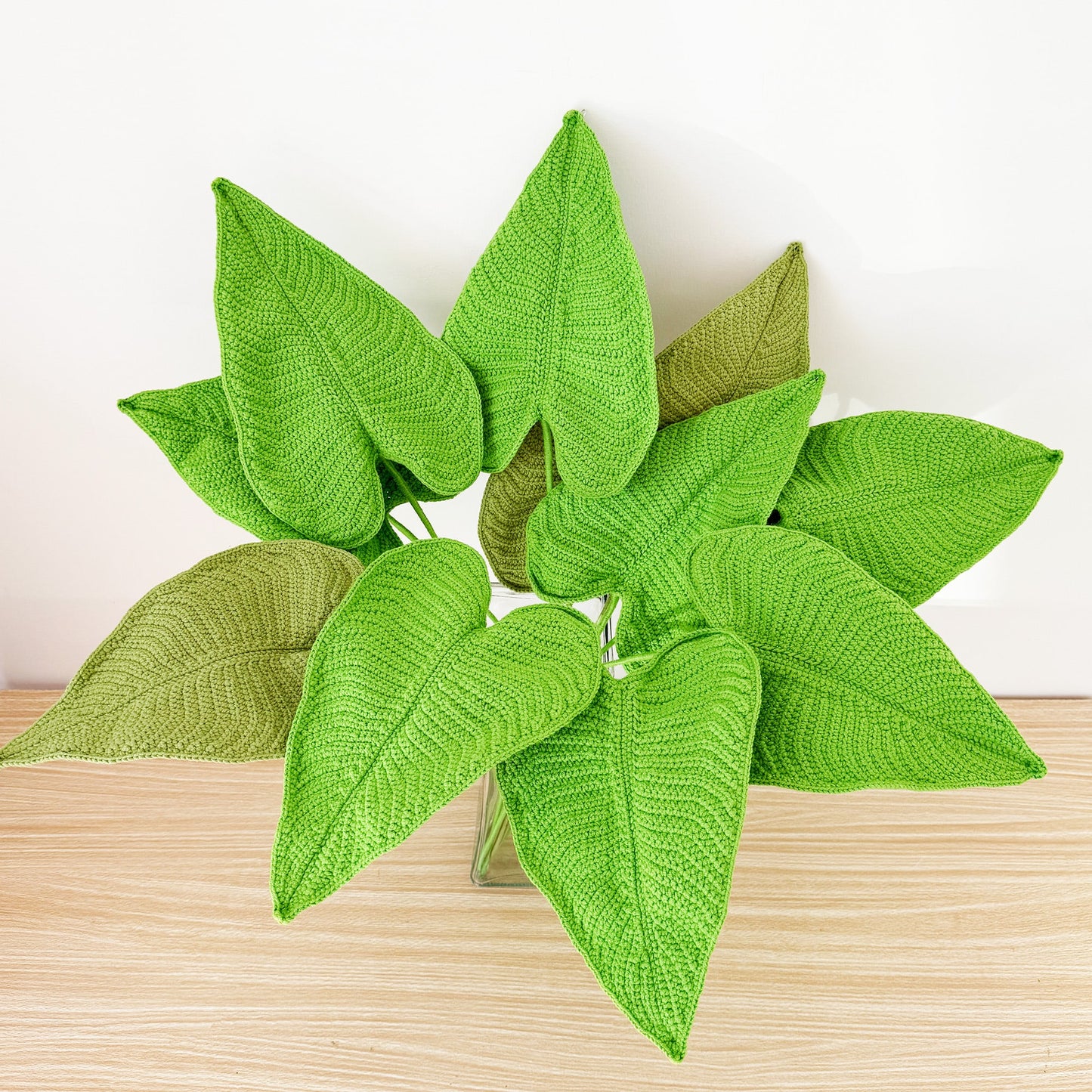 Crochet Elephant Ear Plant: Handmade Yarn Houseplant