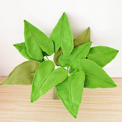 Crochet Elephant Ear Plant: Handmade Yarn Houseplant