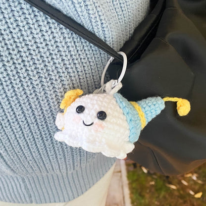 Handmade Finished Crochet Ghost | Mini Ghost Plush | Halloween Gift | Handmade Crochet Keychain | Halloween Decor | Halloween Fashion