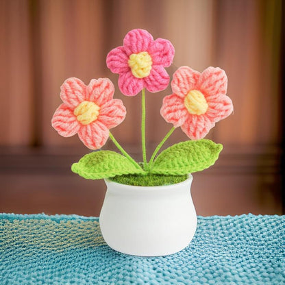 50+%OFF Mystery Bag Crochet Flower Pot | Curated 45+ Dollars Value | Tulip pot | Daisy | Forget me not | Bouquet | Toys | Accessories