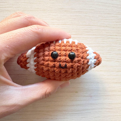 Handmade Crochet Sports Toy Set: Baseball, Football, Basketball