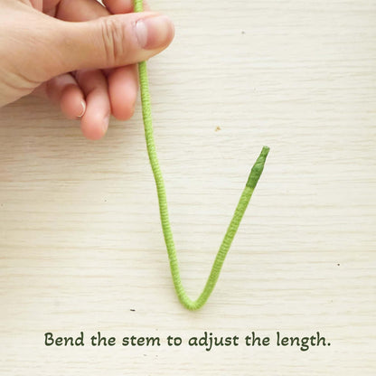 Crochet Begonia Flamingo Queen Stems: Yarn Leaf Decor