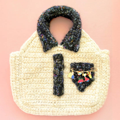 Crochet Shirt Bag: Handmade Yarn Clutch, Funky Fashion
