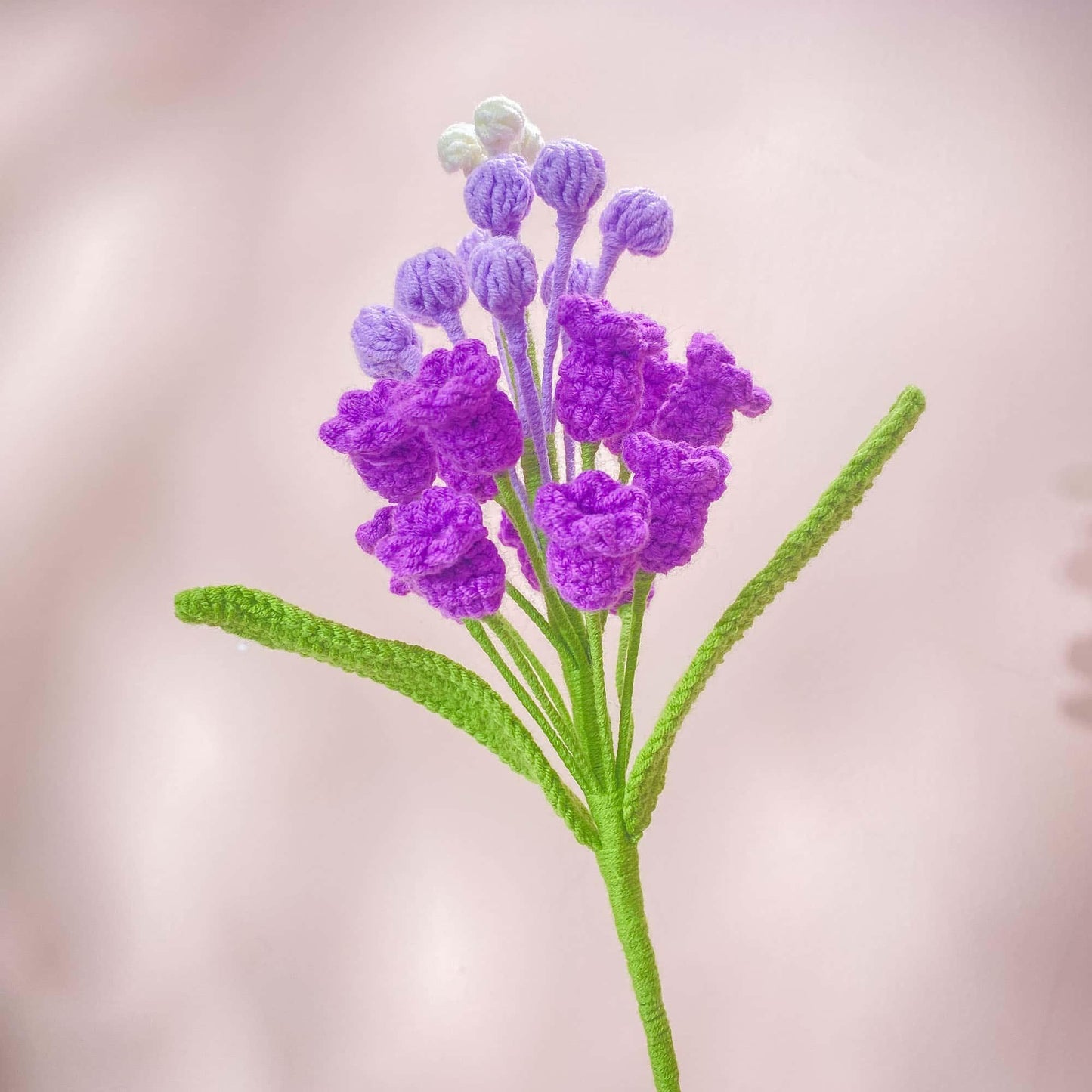 Crochet Hyacinth & Snap Dragon Stems: Cotton Yarn Flowers