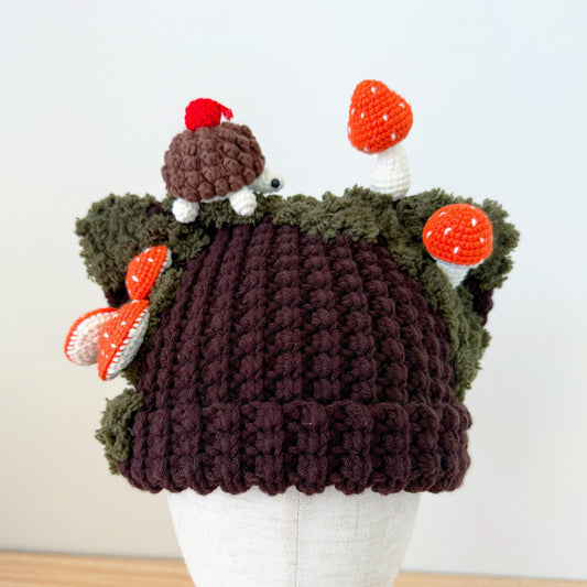Handmade Crochet Mushroom Hat for Kids | Cute Forest Beanie | Toadstool Hat | Cottagecore Baby Hat | Whimsical Gift | Fairycore Style