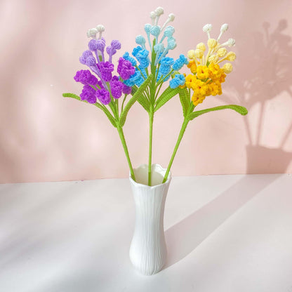 Crochet Hyacinth & Snap Dragon Stems: Cotton Yarn Flowers