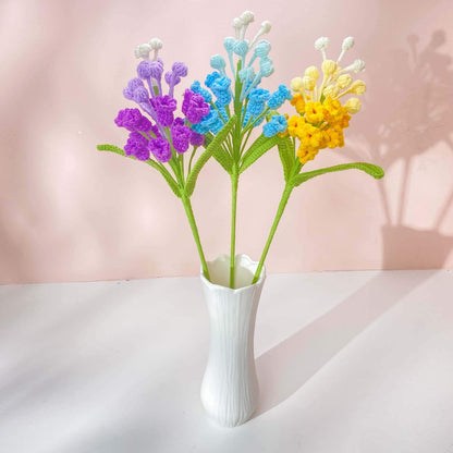 Handmade Crochet Hyacinth Stems  (no vase) | Snap Dragon | Spring Floral Decor | Yarn Flower Gift | Cute Crochet Bloom | Table Accent