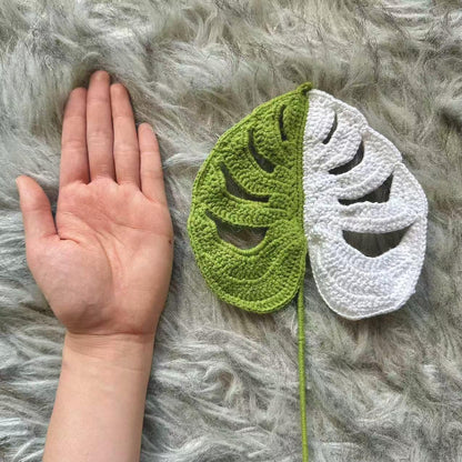 Handmade Crochet Monstera Plant: Decorative Yarn Home Decor