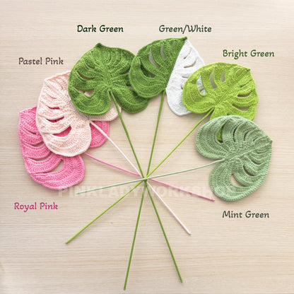 Handmade Crochet Monstera Plant: Decorative Yarn Home Decor
