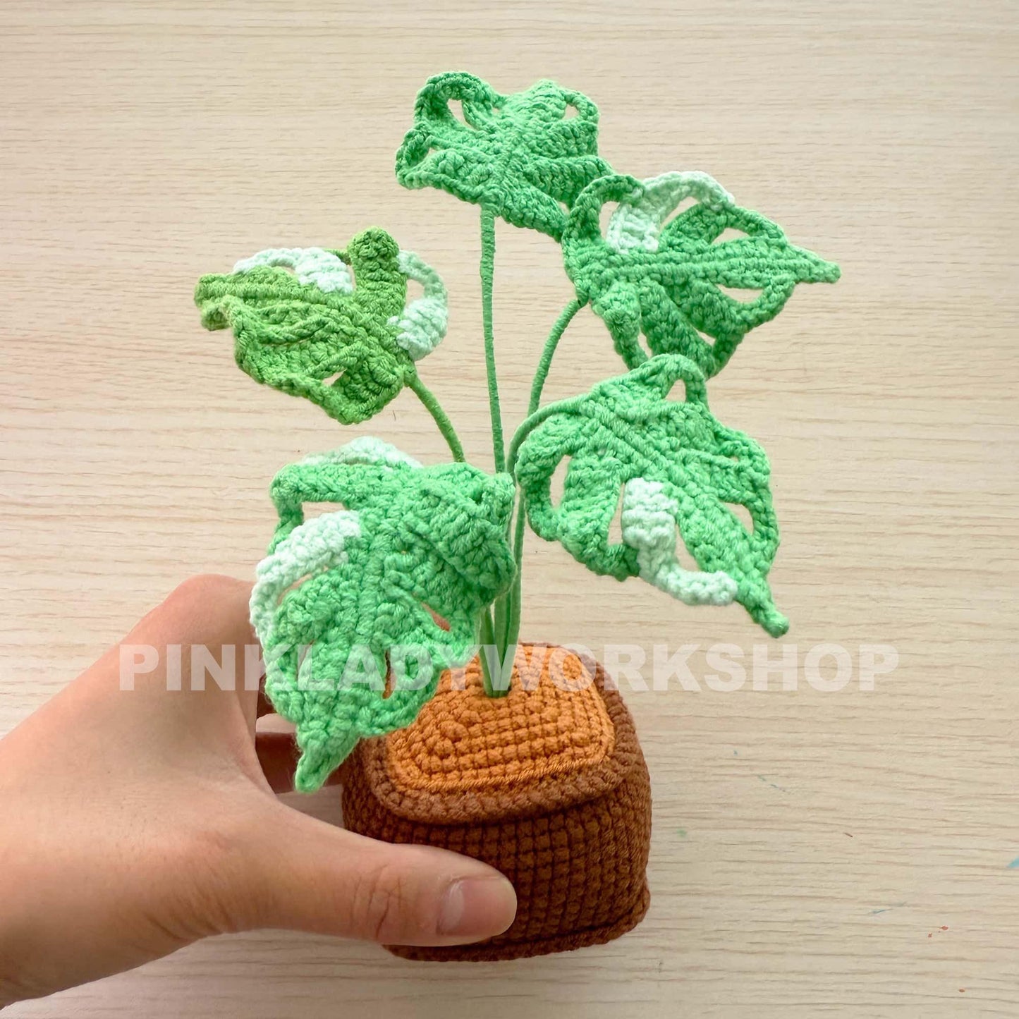Handmade Crochet Plant Set | Mint | Monstera | Succulent | Fern | Snake Plant | Houseplant Gift | Crochet Home Decor | Indoor Garden Art