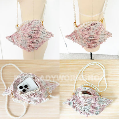 Handmade Crochet Spiral Shell Bag | Purse | Beachy Boho Bag | Cute Crossbody Accessory | Summer Fashion | Crochet Shoulder Bag | Gift Idea