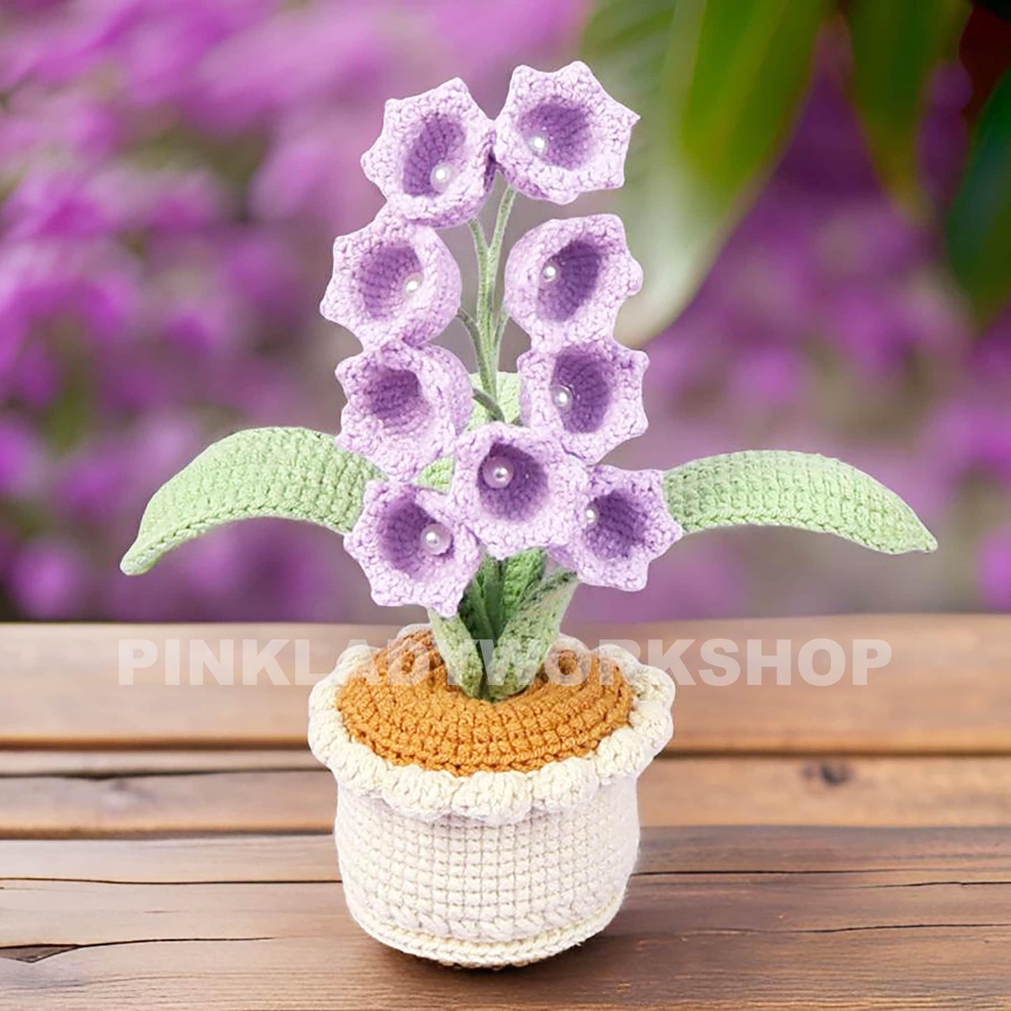 Handmade Crochet Lily of the Valley: Cotton Decorative Plant