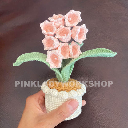 Handmade Crochet Lily of the Valley: Cotton Decorative Plant