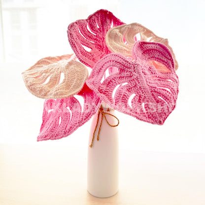 Handmade Crochet Monstera Plant: Decorative Yarn Home Decor