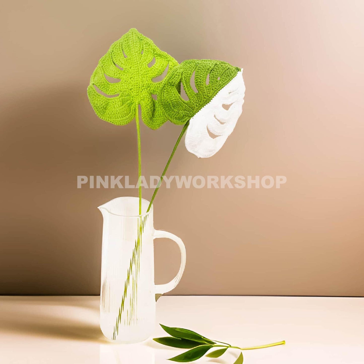 Handmade Crochet Monstera Plant: Decorative Yarn Home Decor